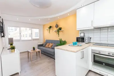 Una cocina o zona de cocina en Apartment Las Isas Maspalomas