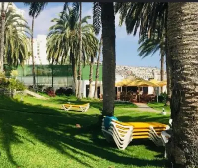 Jardín al aire libre en Primera línea Aquamarina Anfi del Mar