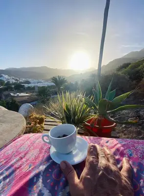 Paisaje cerca de este camping