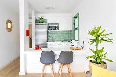 Una cocina o zona de cocina en Casa Valentina - Canaima - con aire acondicionado