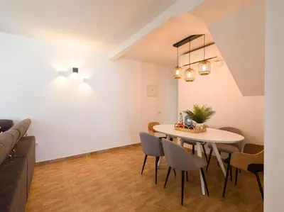 Zona de estar de Sunset House los Caideros