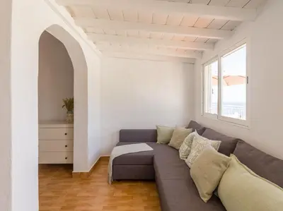 Zona de estar de Sunset House los Caideros