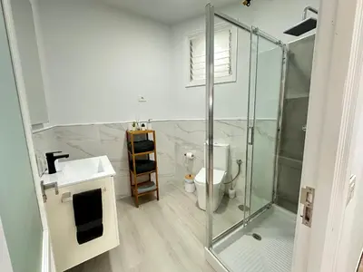 Un baño de Flat with jacuzzi in suite