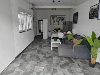 Zona de estar de Blue View House