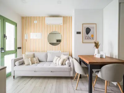 Zona de estar de Moderno estudio & zona gourmet & shopping GB2B