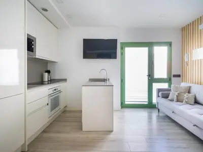 Una cocina o zona de cocina en Moderno estudio & zona gourmet & shopping GB2B