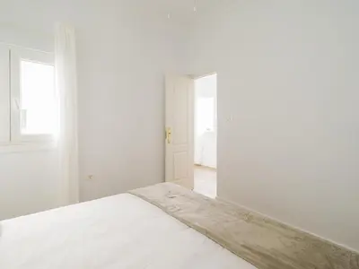 Cama o camas de una habitación en Cerca de la playa con azotea