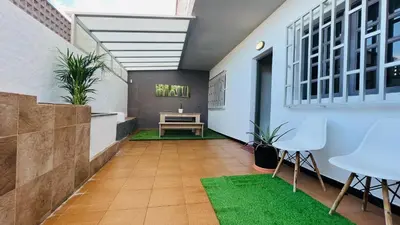 Zona de estar de Mar y Sal Playa del Hombre