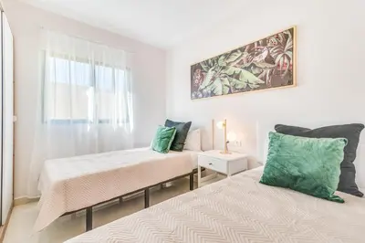 Cama o camas de una habitación en Las Olas Sea View