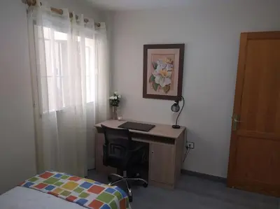 Cama o camas de una habitación en La Casita de Diego
