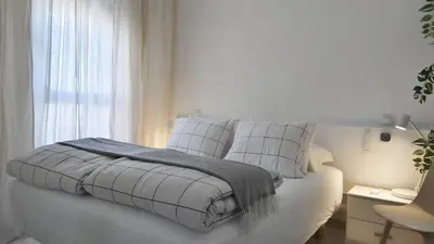 Cama o camas de una habitación en Yumbo Center 1 Bedroom Apartment