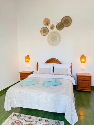 Cama o camas de una habitación en Gran Canaria CASA SUNNY by Jacek Budek