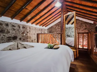 Cama o camas de una habitación en Las Calas B by Villas Rivero