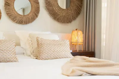 Cama o camas de una habitación en La Casita de Tafira