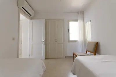 Cama o camas de una habitación en Vv - San Agustín Seaview Apartment