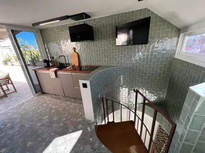 Una cocina o zona de cocina en Koka Deluxe Duplex