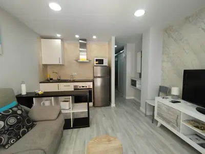 Una cocina o zona de cocina en Las arenas 50