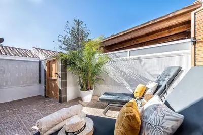 Zona de estar de Bungalow Arcos 78