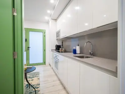 Una cocina o zona de cocina en Despirta en el jardin de las musas GB1B
