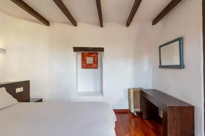 Cama o camas de una habitación en Casa Cueva Bandama