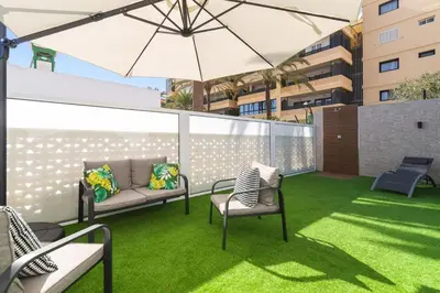Un patio o zona al aire libre en Villa Coco