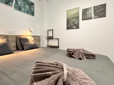 Cama o camas de una habitación en Cosy Pool View Apartment Tinache