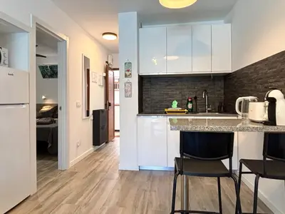 Una cocina o zona de cocina en Cosy Pool View Apartment Tinache