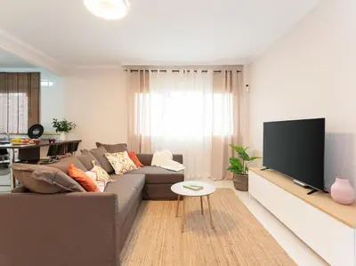 Una televisión o centro de entretenimiento en Vivelorural Confital Home vista Canteras