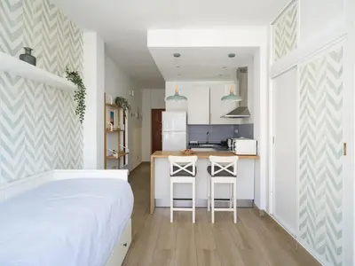 Cama o camas de una habitación en Canteras-Puntilla Beach