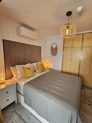 Cama o camas de una habitación en La Conchita by CASAS COCODRILO
