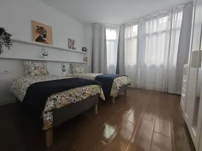 Cama o camas de una habitación en El Refugio de Silvia