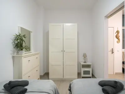 Cama o camas de una habitación en Canteras Canary Beach