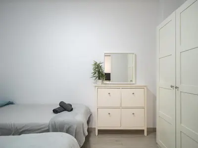 Cama o camas de una habitación en Canteras Canary Beach