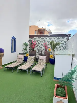 Jardín al aire libre en Casa Liliana