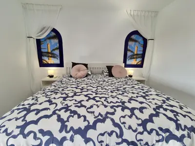 Cama o camas de una habitación en Casa Vista Mar Meloneras