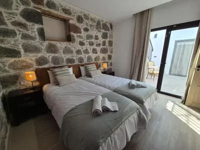 Cama o camas de una habitación en Casa Federico & Manuela – Piscina Climatizada