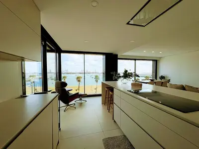Zona de estar de Piso Vistas Playa Alcaravaneras