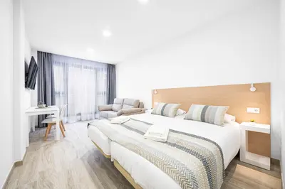Cama o camas de una habitación en La Marquesa Ten Suites Canteras