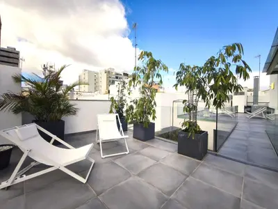 Un balcón o terraza de Estudio en barrio historico Las Palmas GB1D