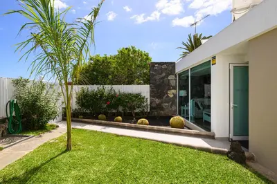 Jardín al aire libre en Villa Viña del Mar
