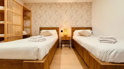 Cama o camas de una habitación en Click&Guest - Jungle House in Maspalomas