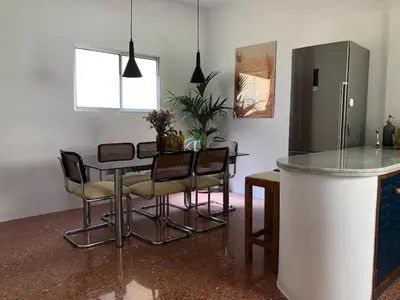 Una cocina o zona de cocina en Rooftop City Center LPA