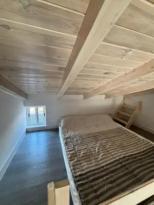 Cama o camas de una habitación en Vivienda Vacacional Carla 1