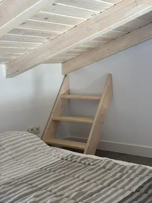 Cama o camas de una habitación en Vivienda Vacacional Carla 1
