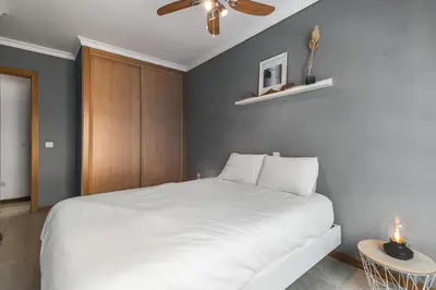 Cama o camas de una habitación en Home2Book Trendy Apt in Las Palmas Center