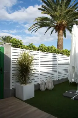 Jardín al aire libre en Relax Beach Flor