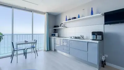 Una cocina o zona de cocina en Mirador Sunrise