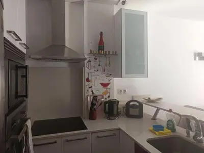 Una cocina o zona de cocina en Comfortable apartment with sea view, La Estrella, 57 m²