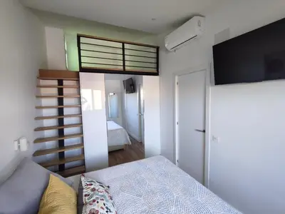 Cama o camas de una habitación en Villa Colorado Golf Maspalomas