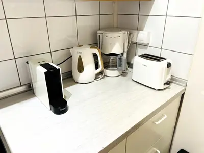 Una cocina o zona de cocina en Studio Atlantico